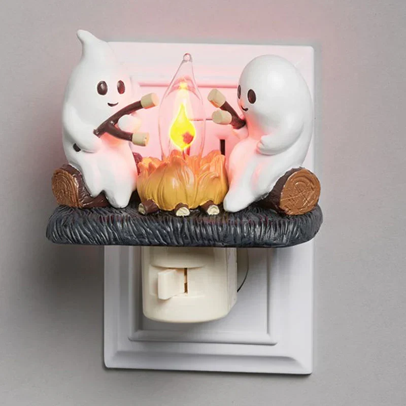Spookvlam Nachtlampje met Kampvuureffect – Uniek LED Sfeerlicht met Flikkerende Gloed voor Kinderen en Volwassenen | Sansoti