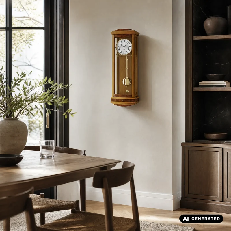 AMS Regulator R2607/9 Wanduhr Kirschbaum • 8-Tage-Werk • Westminster-Schlagwerk