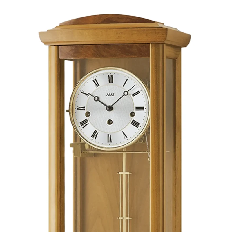 AMS Regulator R2607/9 Wanduhr Kirschbaum • 8-Tage-Werk • Westminster-Schlagwerk