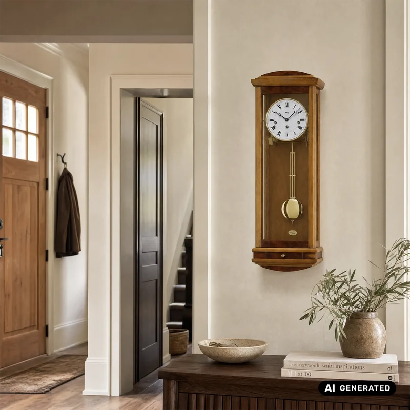 AMS Regulator R2607/9 Wanduhr Kirschbaum • 8-Tage-Werk • Westminster-Schlagwerk