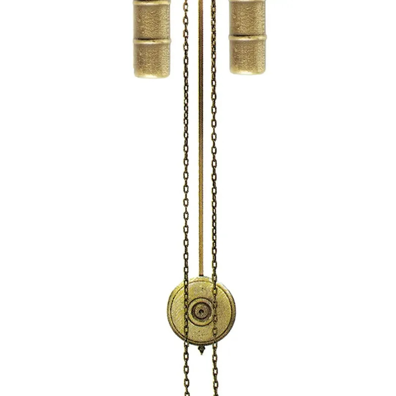 AMS Bauernstil H835 Wanduhr Rosendekor • Handbemalt • 8-Tage-Kettenzugwerk