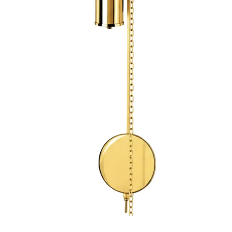 AMS Grenoble H303 Wanduhr Gold • 7-Tage-Kettenzugwerk • Stundenschlag auf Glocke