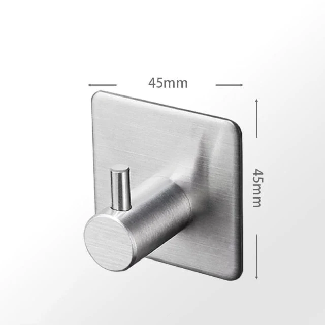 Zelfklevende haak RVS zwart badkamer keuken wand haak zonder boren handdoekhaak sleutelhaak keukenaccessoire muurhaak modern | Sansoti