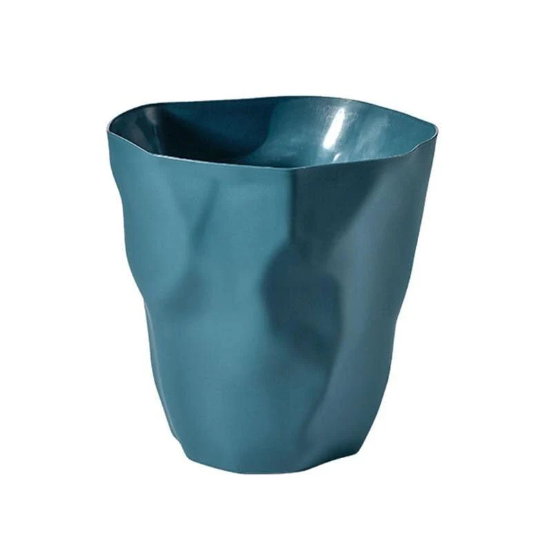 Prullenbak Kunststof 27cm Wit Minimalistisch Scandinavisch Design Badkamer Kantoor Afvalbak Compact Moderne Vorm | Sansoti