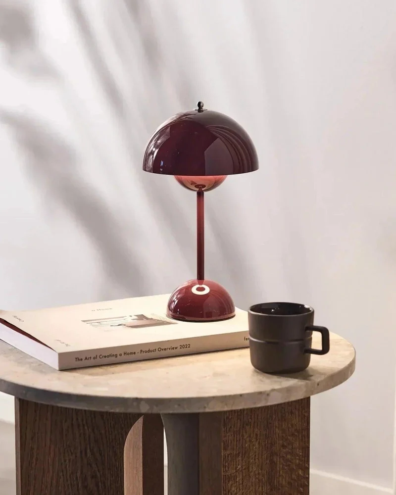 Tafellamp LED Metaal 28cm Grijs Dimbaar Bureau Nachtkast Scandinavisch Design Lamp Modern Minimalistisch | Sansoti