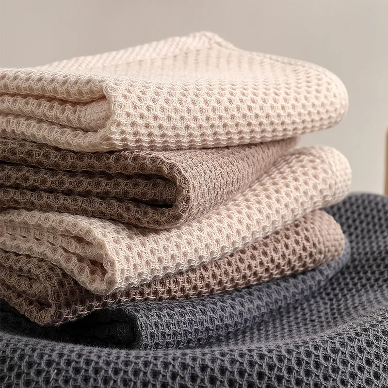 Handdoeken Set 6 Stuks Katoen Honingraat Neutrale Kleuren Keuken Badkamer Theedoeken Absorberend Droogdoek Set | Sansoti