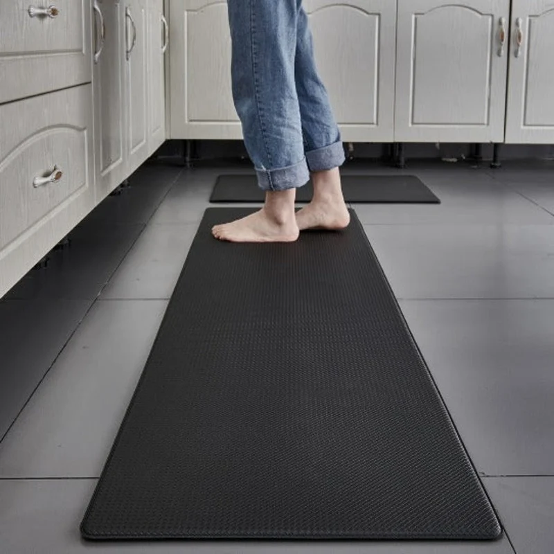 Keukenmat Antivermoeidheid Foam Rood Non-slip Waterbestendig Keuken Sta Mat Comfortmat Vloermat Lang Staan Koken | Sansoti