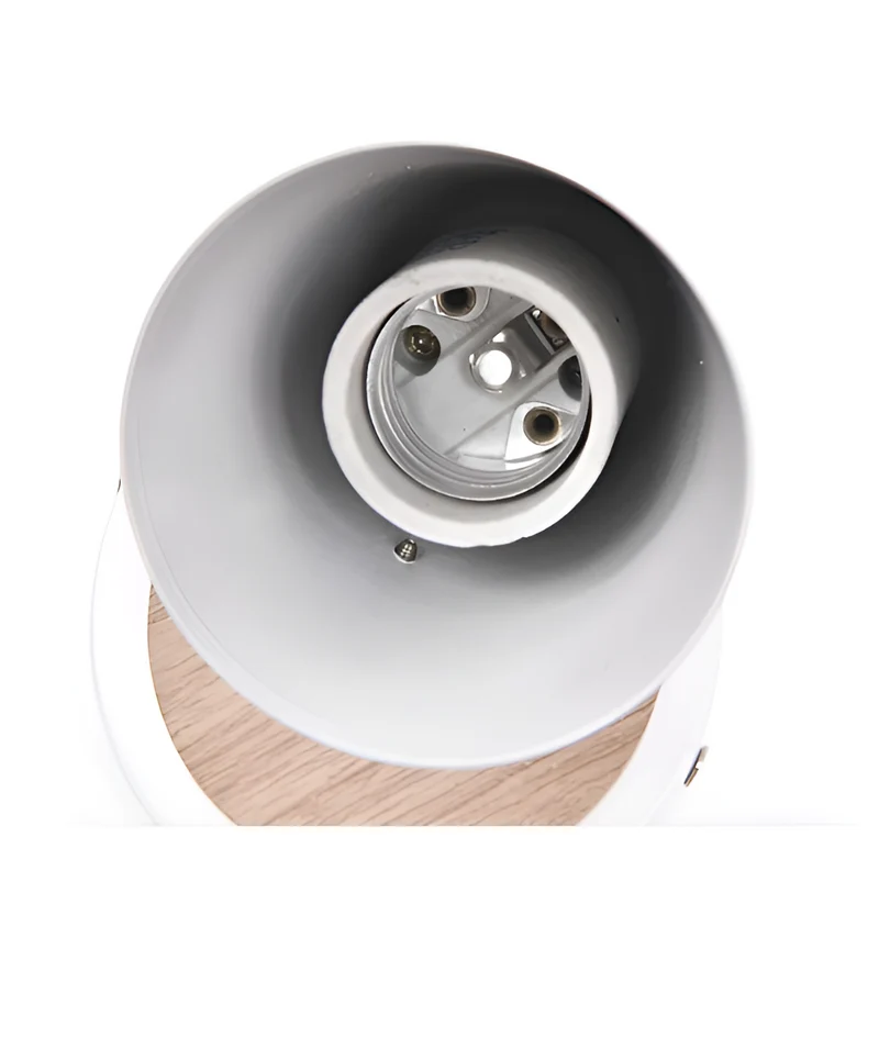 Wandlamp Metaal Hout Roze Verstelbaar 13x14 cm E27 Binnenverlichting Slaapkamer Kinderkamer Bedlamp Scandinavisch | Sansoti