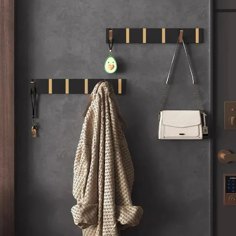 Wandhaak Opvouwbaar RVS Zwart Goud Kapstok Haak Badkamer Hal Keuken Inklapbaar Minimalistisch Design Jashaak Handdoekhaak | Sansoti