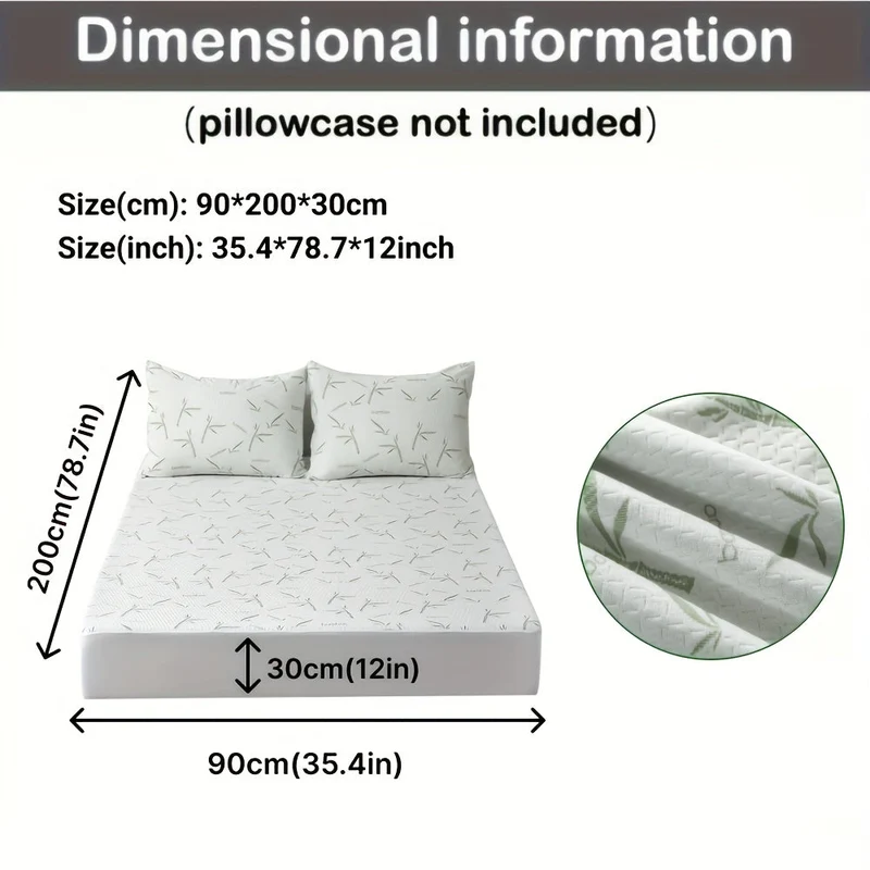 Matrasbeschermer Bamboe Ademend Koelend Diverse Matrassen Slaapcomfort Bedbeschermer Hoeslaken Ventilerend | Sansoti