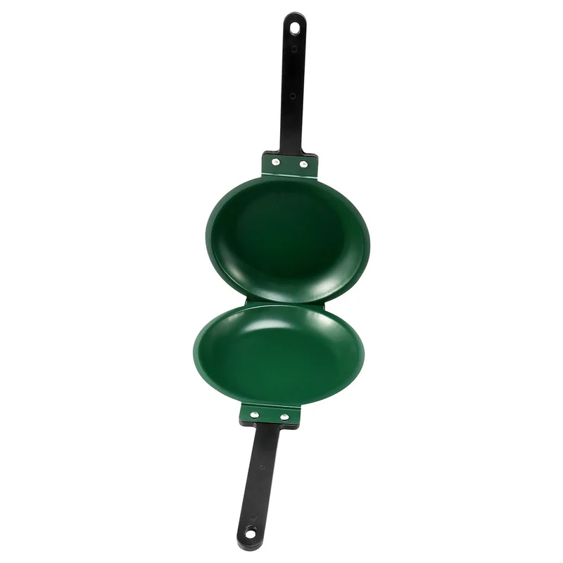 Dubbelzijdige Pannenkoekenpan 19 cm Anti-aanbak Zwart Voor Pannenkoeken Omelet Eierpan Omkeerbare Koekenpan | Sansoti