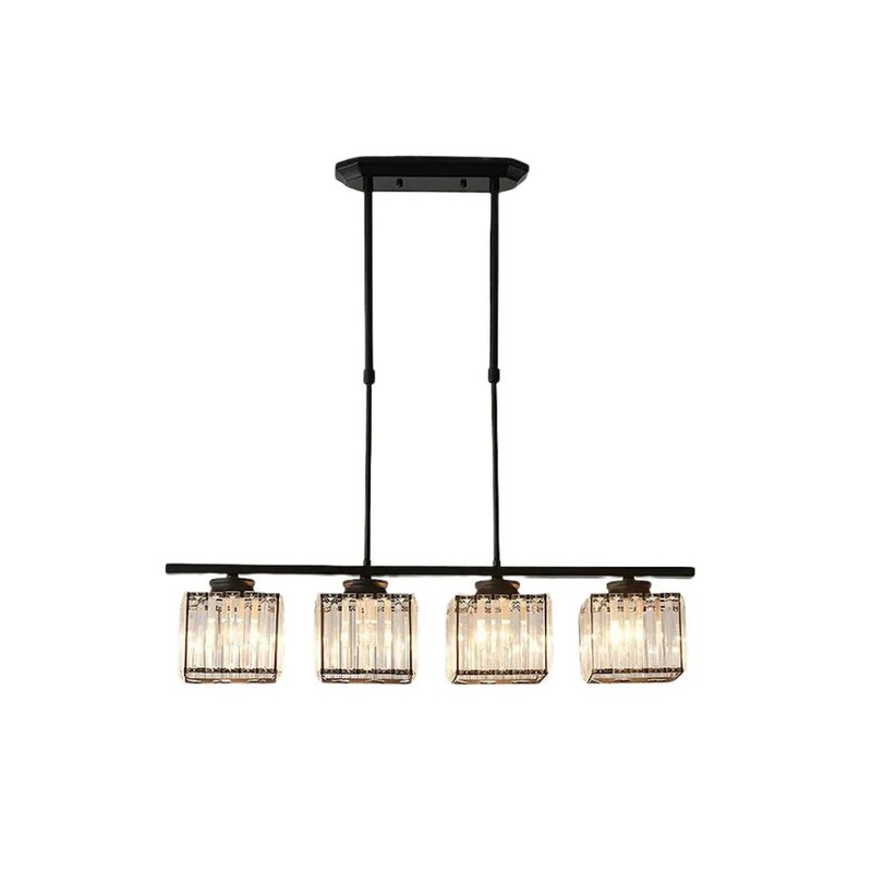 Hanglamp Glas E27 Zwart 3 of 4 Licht Eettafel Kookeiland Scandinavische Hanglamp Plafondlamp Keuken Woonkamer | Sansoti