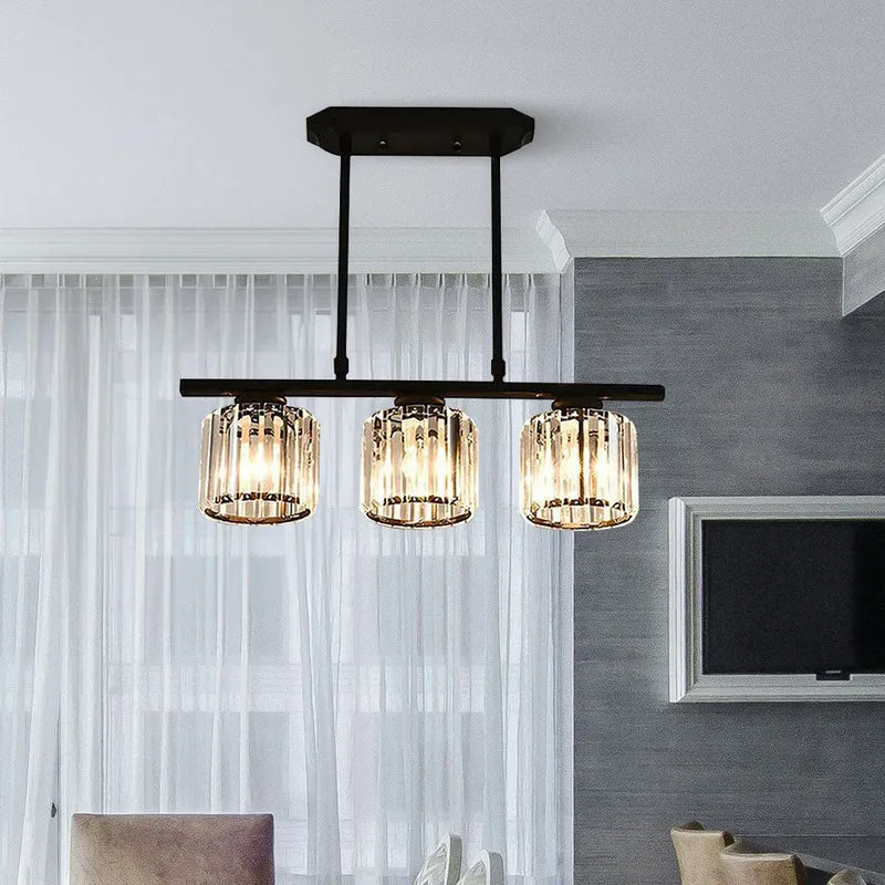 Hanglamp Glas E27 Zwart 3 of 4 Licht Eettafel Kookeiland Scandinavische Hanglamp Plafondlamp Keuken Woonkamer | Sansoti