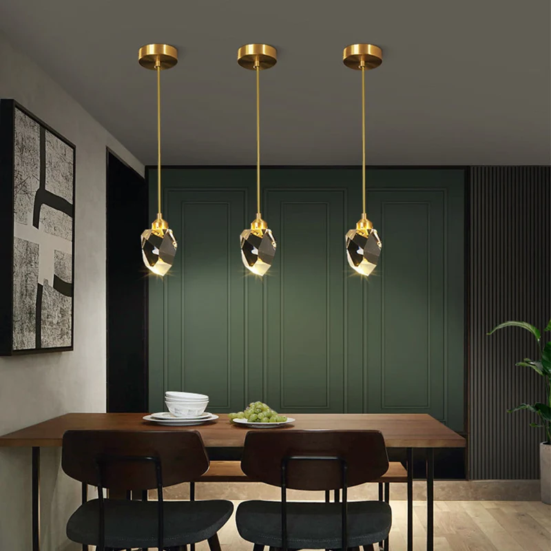 Hanglamp Glas Metaal Goud Verstelbaar Eettafel Woonkamer Keukeneiland Druppelvorm Designlamp Sfeerverlichting | Sansoti