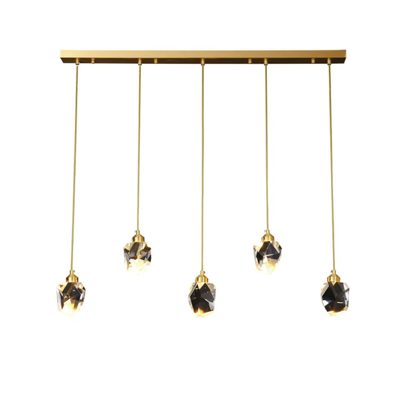 Hanglamp Glas Metaal Goud Verstelbaar Eettafel Woonkamer Keukeneiland Druppelvorm Designlamp Sfeerverlichting | Sansoti