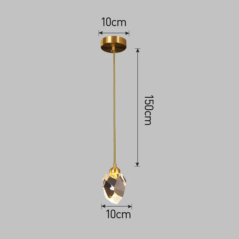 Hanglamp Glas Metaal Goud Verstelbaar Eettafel Woonkamer Keukeneiland Druppelvorm Designlamp Sfeerverlichting | Sansoti