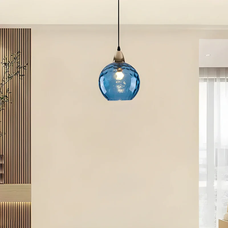 Hanglamp Glas E26 20 cm Grijs Eettafel Woonkamer Slaapkamer Rookglas Bollamp Pendellamp Sfeerverlichting | Sansoti