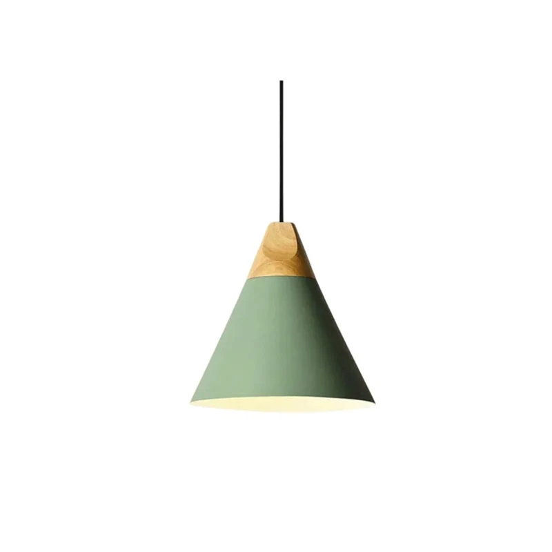 Hanglamp Hout Aluminium E27 Kleurrijk Eetkamer Woonkamer Keuken Designlamp Modern | Sansoti