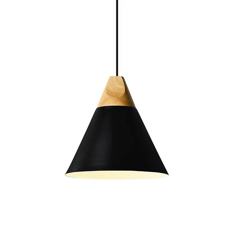 Hanglamp Hout Aluminium E27 Kleurrijk Eetkamer Woonkamer Keuken Designlamp Modern | Sansoti