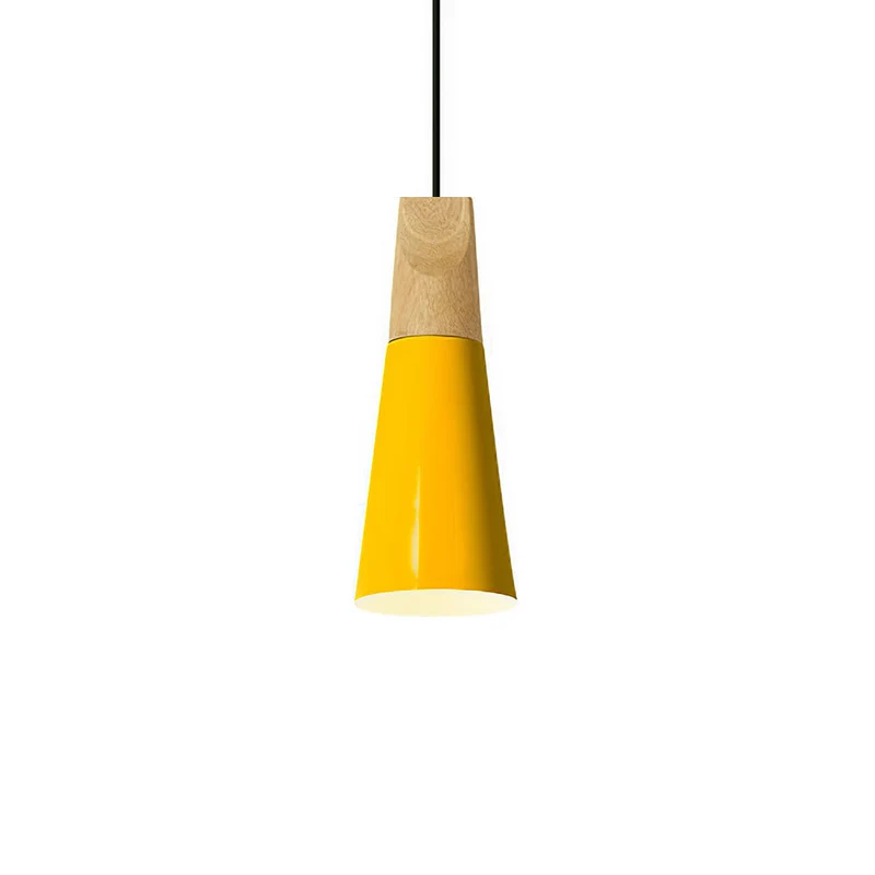 Hanglamp Hout Aluminium E27 Kleurrijk Eetkamer Woonkamer Keuken Designlamp Modern | Sansoti