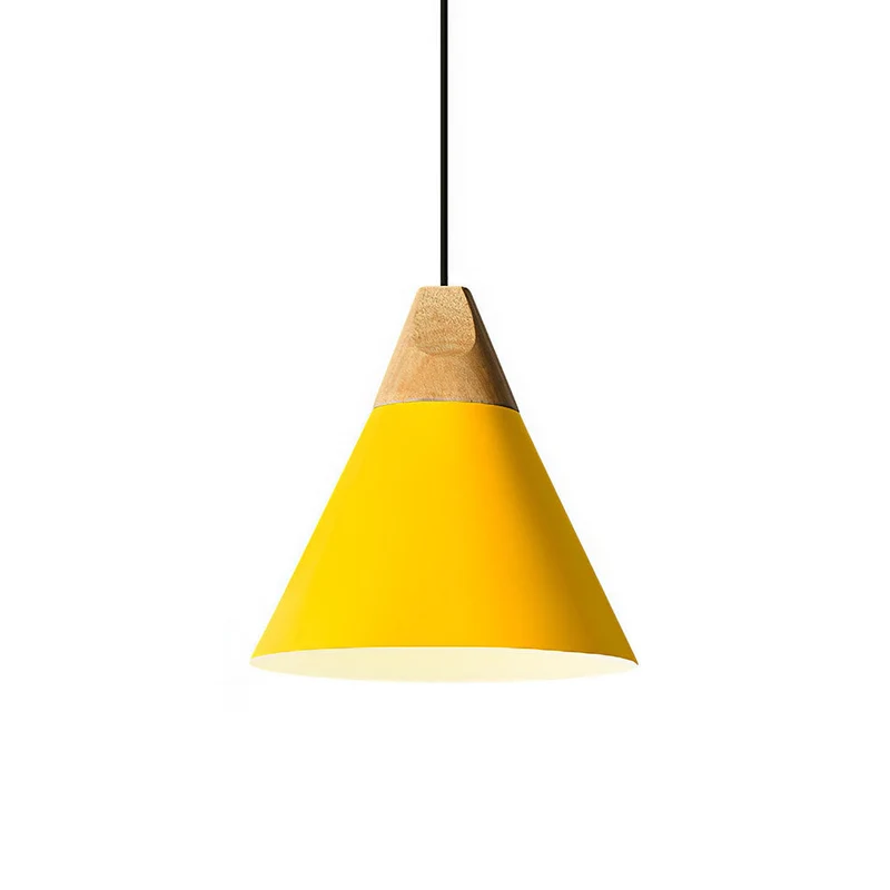 Hanglamp Hout Aluminium E27 Kleurrijk Eetkamer Woonkamer Keuken Designlamp Modern | Sansoti
