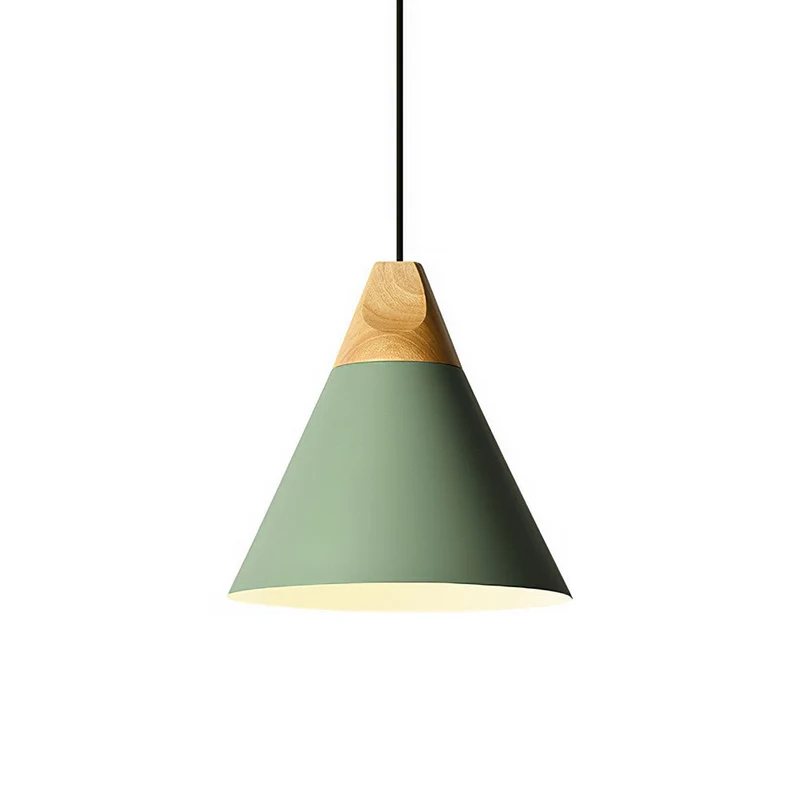 Hanglamp Hout Aluminium E27 Kleurrijk Eetkamer Woonkamer Keuken Designlamp Modern | Sansoti