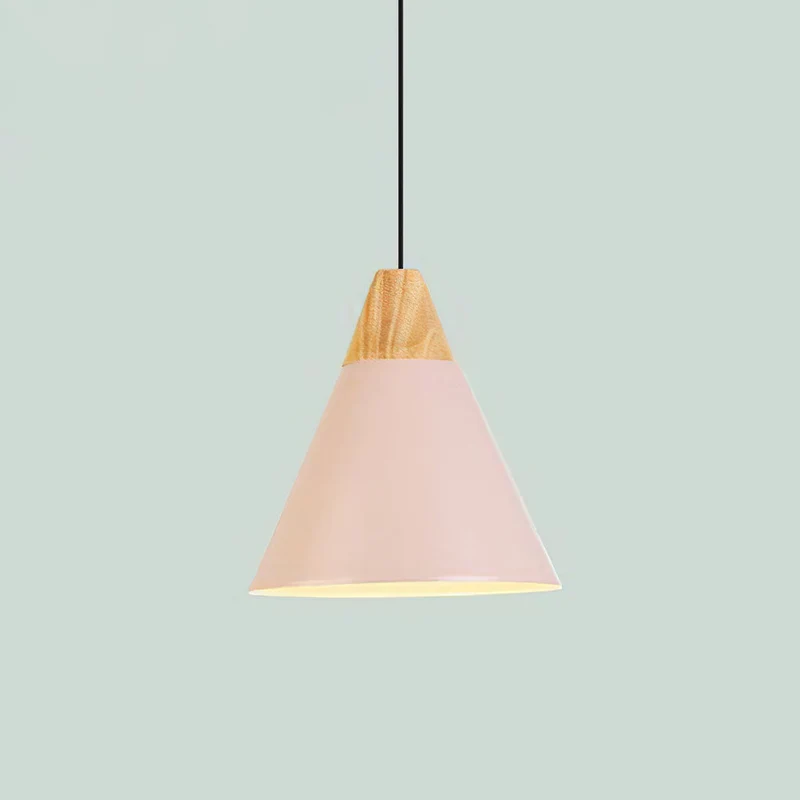 Hanglamp Hout Aluminium E27 Kleurrijk Eetkamer Woonkamer Keuken Designlamp Modern | Sansoti