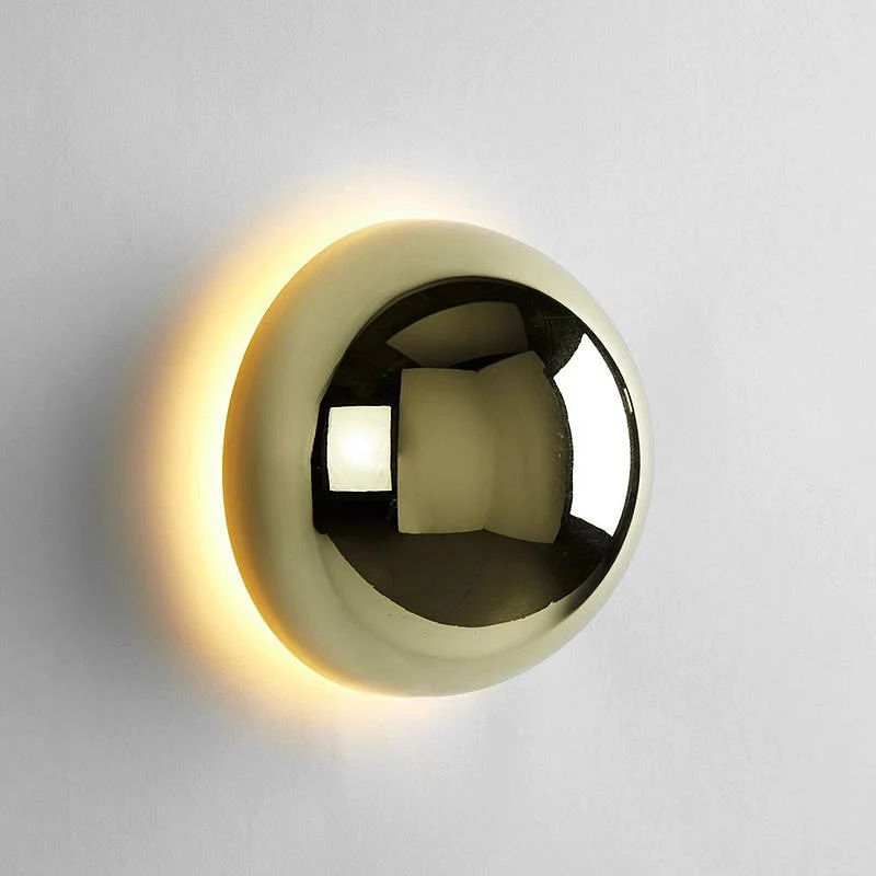 Ronde Wandlamp LED Glas IJzer Sfeerverlichting Hal Slaapkamer Woonkamer Minimalistische Wandverlichting Scandinavisch Interieur | Sansoti