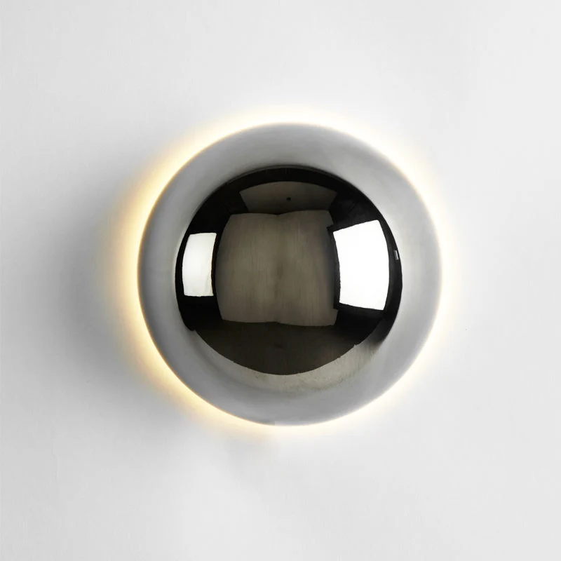 Ronde Wandlamp LED Glas IJzer Sfeerverlichting Hal Slaapkamer Woonkamer Minimalistische Wandverlichting Scandinavisch Interieur | Sansoti