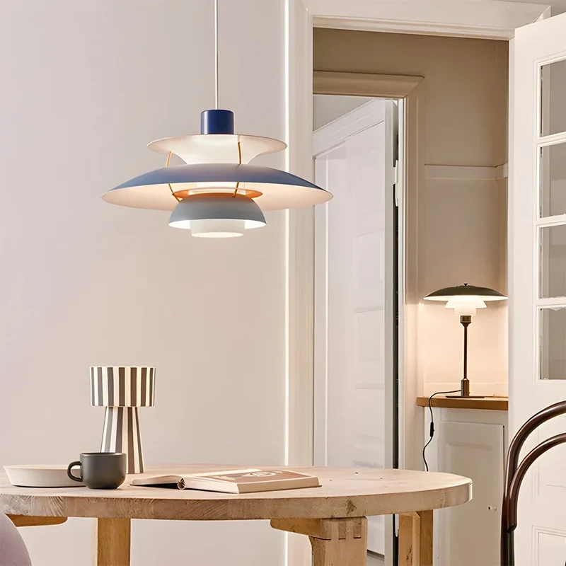 Hanglamp Metaal E27 Groen Eettafel Woonkamer Gelaagde Designlamp Scandinavische Hanglamp Sfeerverlichting Interieur | Sansoti