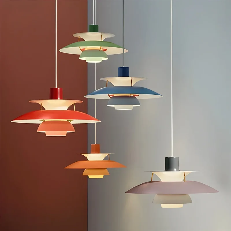 Hanglamp Metaal E27 Groen Eettafel Woonkamer Gelaagde Designlamp Scandinavische Hanglamp Sfeerverlichting Interieur | Sansoti