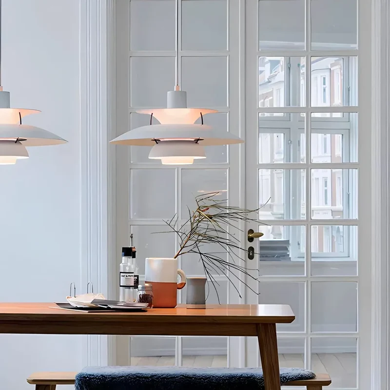 Hanglamp Metaal E27 Groen Eettafel Woonkamer Gelaagde Designlamp Scandinavische Hanglamp Sfeerverlichting Interieur | Sansoti