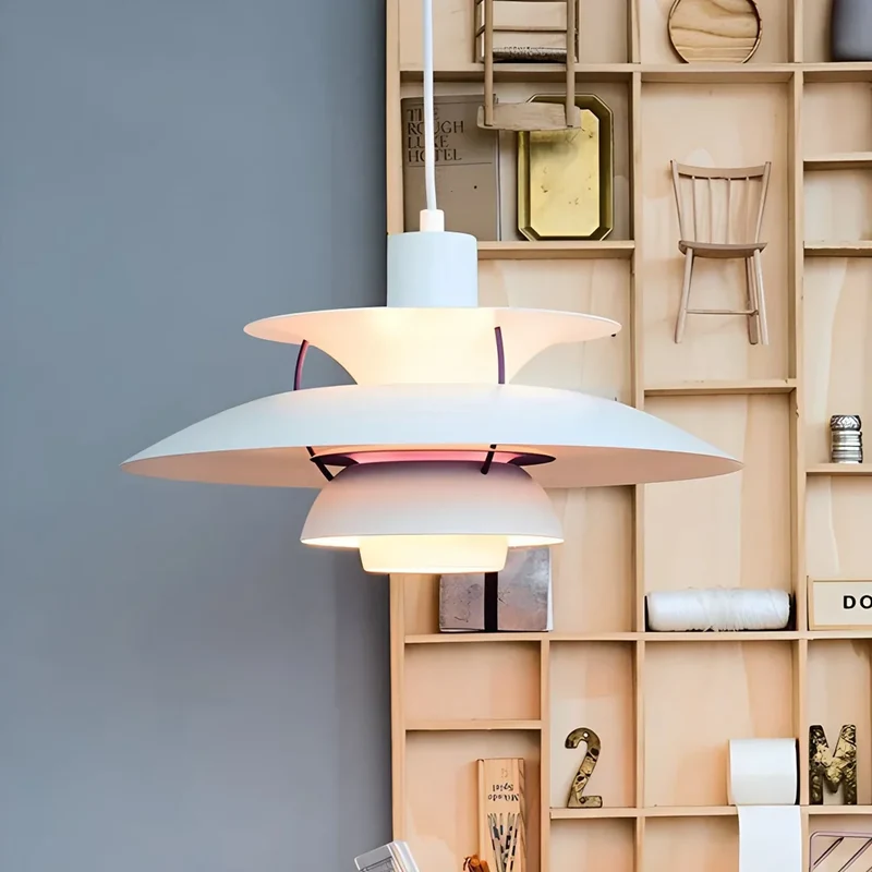 Hanglamp Metaal E27 Groen Eettafel Woonkamer Gelaagde Designlamp Scandinavische Hanglamp Sfeerverlichting Interieur | Sansoti