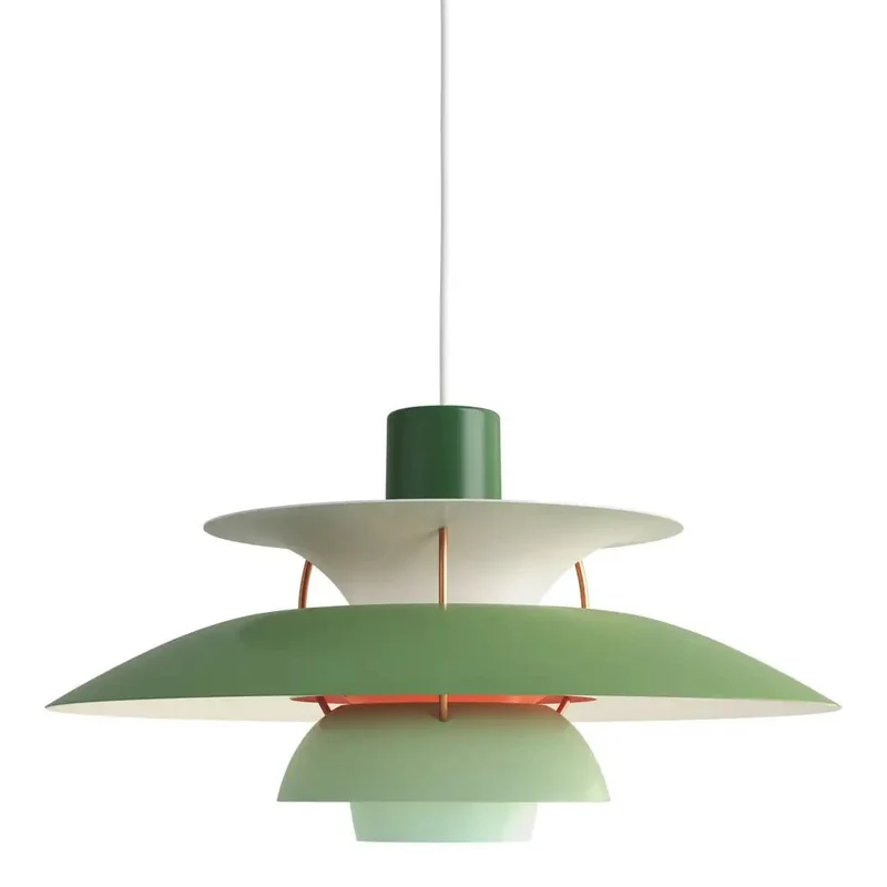 Hanglamp Metaal E27 Groen Eettafel Woonkamer Gelaagde Designlamp Scandinavische Hanglamp Sfeerverlichting Interieur | Sansoti