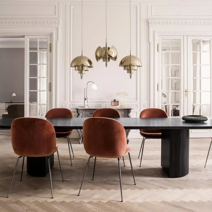 Hanglamp metaal staal E27 zwart messing eettafel woonkamer Scandinavisch design hanglamp draaibare kap modern | Sansoti