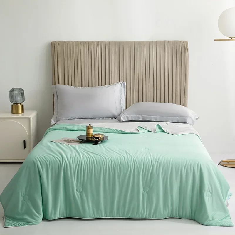 Koeldeken IJszijde Dubbelzijdig 150x200cm 200x230cm Zomer Verkoelend Deken Lichtgewicht Ademend Slaapkamer Warmteregelend Quilt | Sansoti