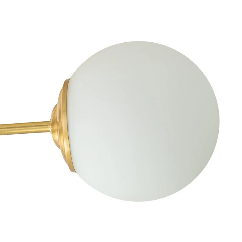 Sputnik Plafondlamp 3 Lichts Messing Opaal Glas 48cm E26 Woonkamer Slaapkamer Eetkamer Entree Mid-Century Bubble Flush Mount Badkamer | Sansoti