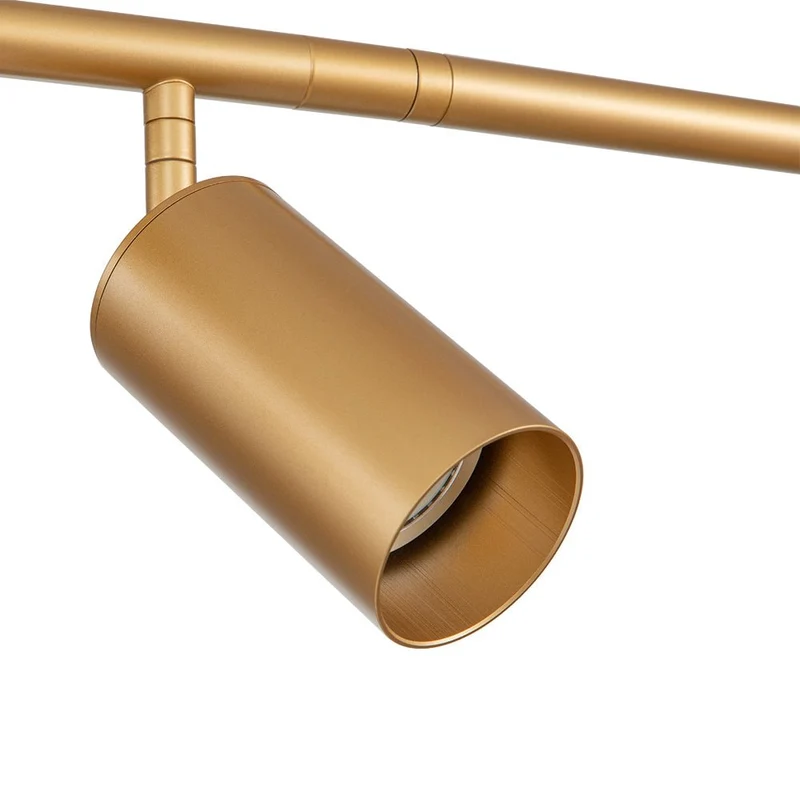 Opbouwspot 4 Lichts Goud 100cm Verstelbaar GU10 Keuken Slaapkamer Railverlichting Plafondspot Lineair Woonkamer Badkamer | Sansoti