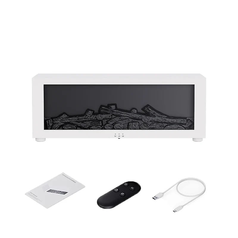 Open Haard Luchtbevochtiger Vlam 150ml 7 Kleuren Aroma Diffuser Afstandsbediening Slaapkamer Woonkamer Geurverspreider Timer | Sansoti