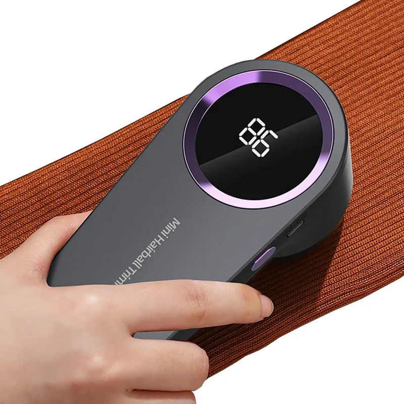 Elektrische Pluisverwijderaar USB Oplaadbaar Digitaal Display 14,8cm ABS Trui Kleding Pilling Verwijderaar Stofscheerapparaat | Sansoti
