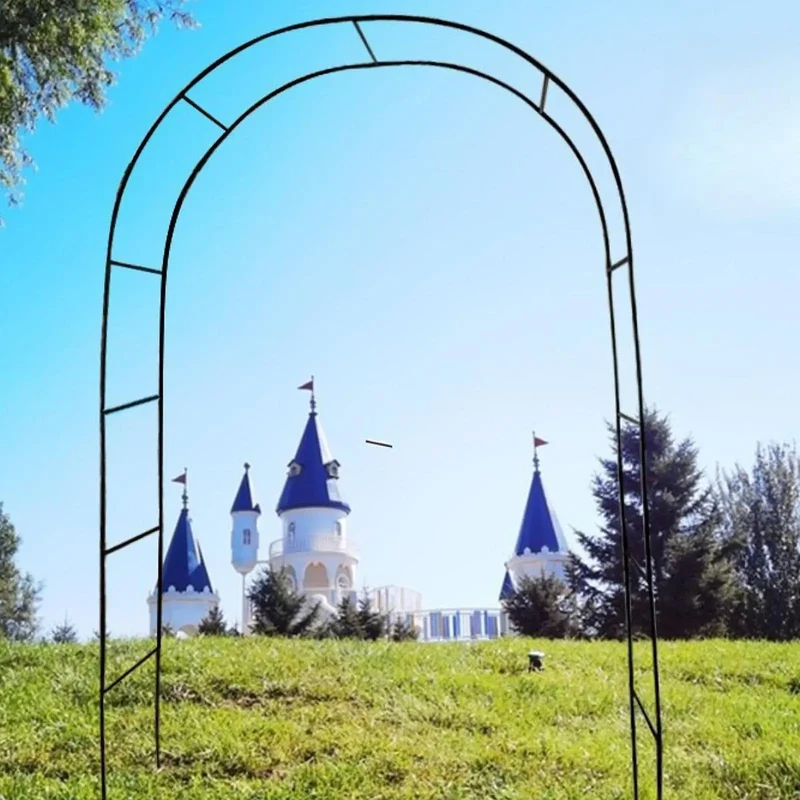 Metalen Tuinboog 240x140cm IJzer Klimplanten Rozen Bruiloft Boog Tuin Prieel DIY Rozenboog Wijnstok Pergola Buitendecoratie | Sansoti