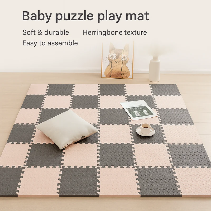 Puzzelmat Baby EVA Foam Vloertegels 30x30cm Antislip Speelmat Kinderen Kruipmat Zachte Speelvloer Babykamer Speelkamer | Sansoti