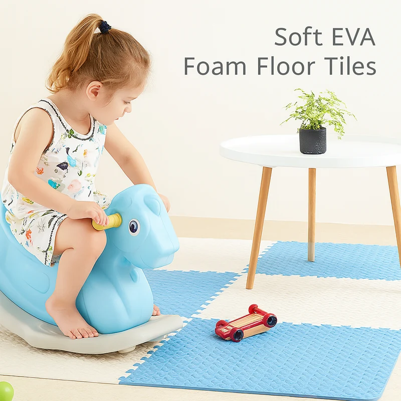 Puzzelmat Baby EVA Foam Vloertegels 30x30cm Antislip Speelmat Kinderen Kruipmat Zachte Speelvloer Babykamer Speelkamer | Sansoti