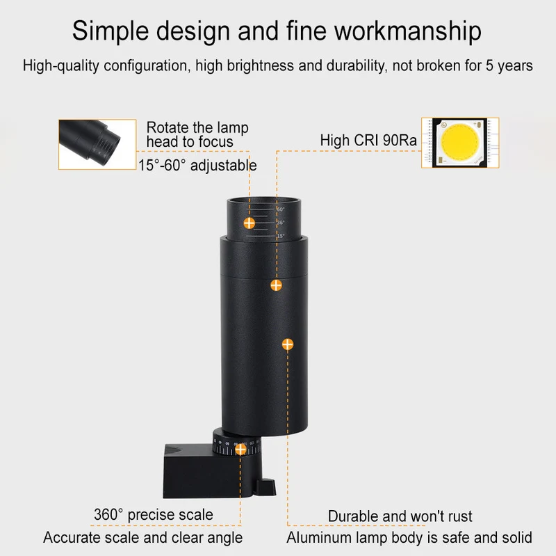 Railverlichting LED Aluminium Zwart Wit 3-5 Spots Woonkamer Keuken Hal Plafond Spotlamp Railspot Ingebouwde LED Dimbaar | Sansoti