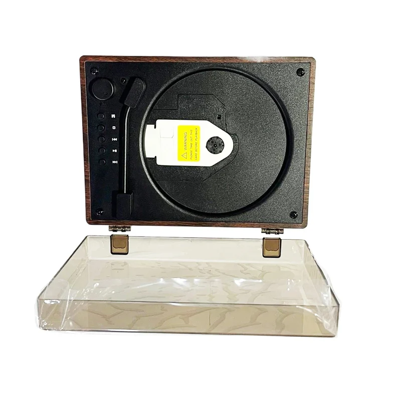 Retro CD-speler Bluetooth 5.1 Draagbaar Hout USB AUX Woonkamer Slaapkamer Muziekspeler Oplaadbaar Afstandsbediening Vintage | Sansoti