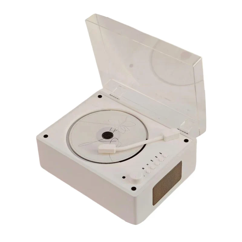 Retro CD-speler Bluetooth 5.1 Draagbaar Hout USB AUX Woonkamer Slaapkamer Muziekspeler Oplaadbaar Afstandsbediening Vintage | Sansoti