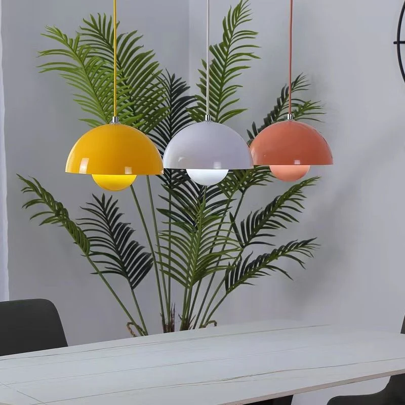 Hanglamp Scandinavisch LED Aluminium Rond Design Modern Kleuren E27 | Sansoti