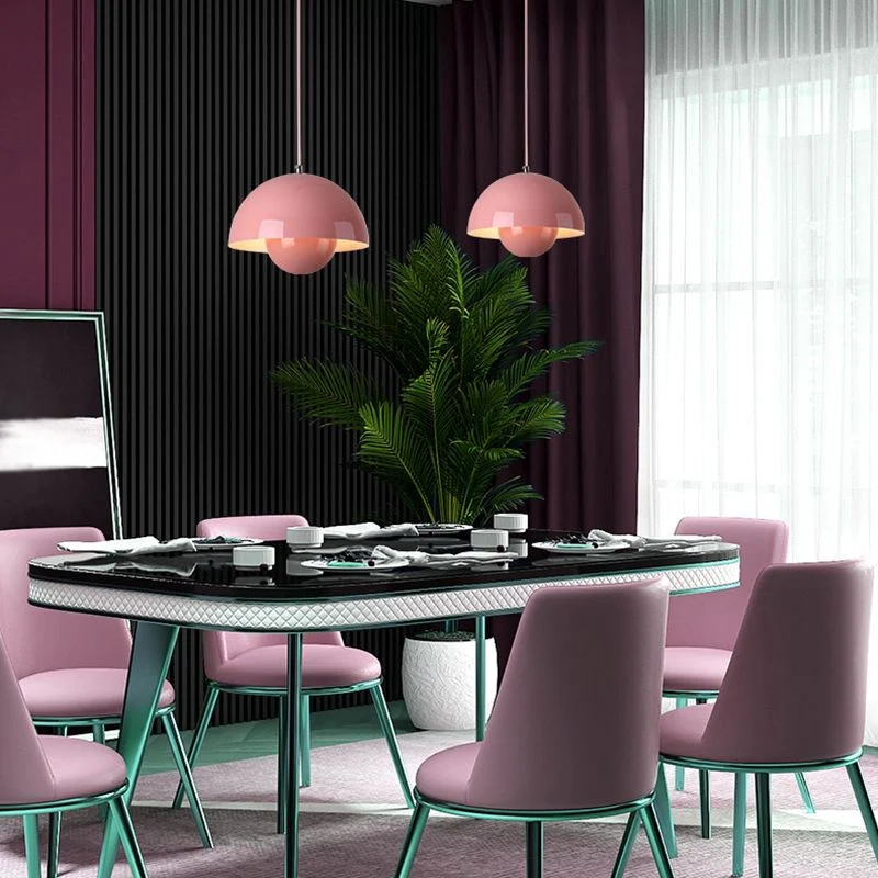 Hanglamp Scandinavisch LED Aluminium Rond Design Modern Kleuren E27 | Sansoti