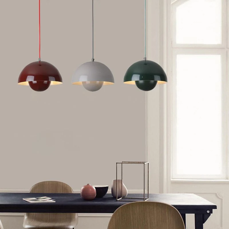 Hanglamp Scandinavisch LED Aluminium Rond Design Modern Kleuren E27 | Sansoti