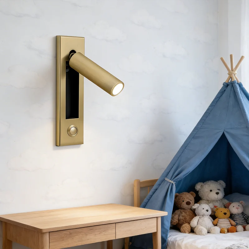 Inbouw Wandlamp Minimalistisch Metaal LED Bedlamp Slaapkamer Hal Woonkamer | Sansoti